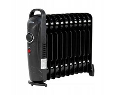 VOLTENO alyvos radiatorius 11 briaunų 1200 W juodas