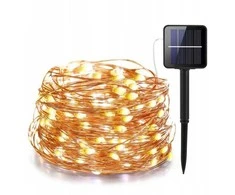 VOLTENO SAULĖS ENERGIJA VEIKIANTI LEMPUTĖ, VIELINĖ, 100 LED /GIRLIANDA