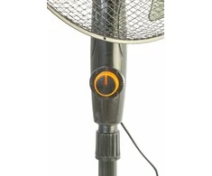 VOLTENO GRINDINIS VENTILIATORIUS Juodas 40cm APVALUS PAGRINDAS