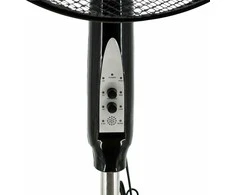 VOLTENO GRINDINIS VENTILIATORIUS Juodas + NUOTOLINIO VALDYMO PULTAS 40cm APVALUS PAGRINDAS