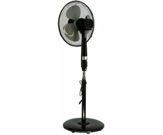 VOLTENO GRINDINIS VENTILIATORIUS Juodas + NUOTOLINIO VALDYMO PULTAS 40cm APVALUS PAGRINDAS