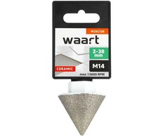 Grąžtas WAART DEIMANTINIS KŪGINIS FREZAS 2-38mm x M14