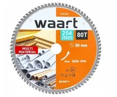 WAART PIŁA TARCZOWA WIDIOWA 254 x 30 x 80Z MULTIMATERIAL.