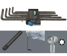 L-raktų komplektas TX8-40 XL Holding-Function, Wera