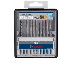 BOSCH PJŪKLELIS T RINKINYS PRO WOOD AND METAL 100mm 10vnt.