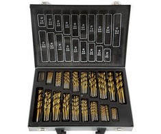 Grąžtas Silver METALO TYTAN GRĄŽŲ RINKINYS 170 vnt. / SIDABRAS
