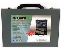 Grąžtas Silver METALO TYTAN GRĄŽŲ RINKINYS 170 vnt. / SIDABRAS