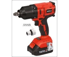 YATO Akumuliatorinis bešepetėlinis smūginis veržliasūkis YT-82806, Li-ion, 18V, 1x3.0 Ah, 700Nm, 1/2"