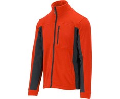 Yato Fleece striukė, švelniai rožinė, S dydis, dviejų spalvų dizainas, poliesterio fleece striukė, raudona ir juoda darbo striukė