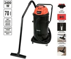 Yato Pramoninis dulkių siurblys YT-85710,  2400W, 70 l, sausas/drėgnas siurbimas