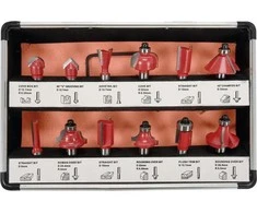 YATO medienos frezų rinkinys lagamine 12 vnt YT-68005
