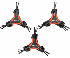Šešiakampių raktų rinkinys Yato YT-05644; 26 vnt.