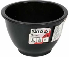Yato Toya Sa Poland Indas / dubuo | konstrukcinis puodelis| guminis / lankstus gipsui | 0,5 l (YT-51881)