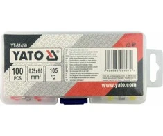 YATO KOSZULKI TERMOKURCZLIWE Z CYNĄ 0,25-6mm2 100szt.