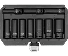 Toya Sa Poland Smūginių ilgų galvučių rinkinys – AS-Drive, CrMo – 1/2", 10–27 mm, 10 vnt