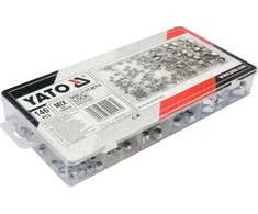 YATO RIŠŠTUČIŲ RINKINYS SU APSAUGA / SAVAITINIS LAIKODALIS 146 vnt. M4, M5, M6, M8, M10, M12