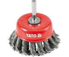 YATO BET šepetėlis 75mm, SU BOTONU, VYKTA viela 4752