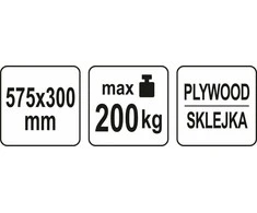 YATO Vežimėlis PLATFORMA TRANSPORTOWA 200kg