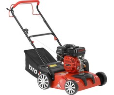 Yato Benzininis vejos skarifikatorius ir aeratorius, 2-in-1 sodo įrankis, 38 cm darbinis plotis, vejos priežiūrai ir atgaivinimui