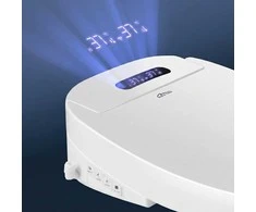 Media-Tech SMART TOILET SEAT – Smart, heated bidet toilet seat. Toilet seat heating with adjustable temperature. Dries and washes (movable nozzle with intimate shower function). Fits 80% of available toilet bowls.