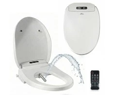 Media-Tech SMART TOILET SEAT – Smart, heated bidet toilet seat. Toilet seat heating with adjustable temperature. Dries and washes (movable nozzle with intimate shower function). Fits 80% of available toilet bowls.