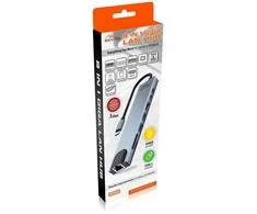 Media_Tech USB adapteris – MEDIA-TECH 8-in-1 Giga LAN MT5046