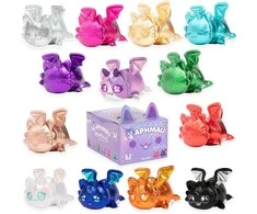 APHMAU MeeMeow Paslaptingas pliušinis kačiukas „Dragons“, 15 cm