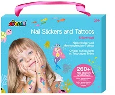 AVENIR 230+ nagų lipdukų ir tatuiruočių „Undinėlės“