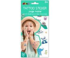 AVENIR Priklijuojamos tatuiruotės „Džiunglių gyvūnai“