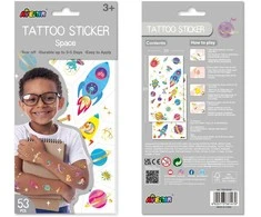 AVENIR Priklijuojamos tatuiruotės „Kosmosas“