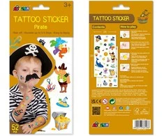 AVENIR Priklijuojamos tatuiruotės „Piratai“