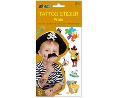 AVENIR Priklijuojamos tatuiruotės „Piratai“