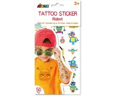 AVENIR Priklijuojamos tatuiruotės „Robotai“