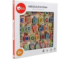 bo. Dėlionė „Abėcėlė ir gyvūnai“, lietuvių k.