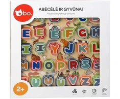 bo. Dėlionė „Abėcėlė ir gyvūnai“, lietuvių k.
