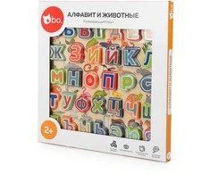 bo. Dėlionė „Abėcėlė ir gyvūnai“, rusų k.