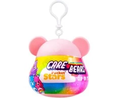 CARE BEARS pliušinis žaislas su sagtimi akloje kapsulėje, 15 cm