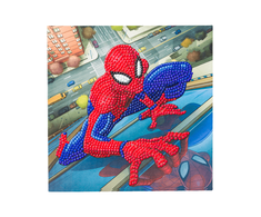 CRAFT BUDDY SPIDER-MAN CRYSTAL ART Atvirukas „Žmogus-voras“, 18 x 18 cm