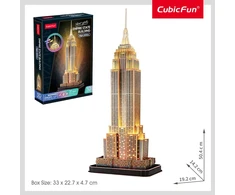 Puzzle Cubic Fun 3D dėlionė Empire State Building naktinė versija 05393