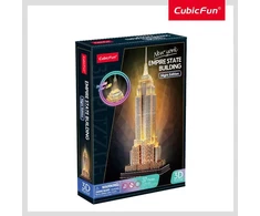 Puzzle CUBIC FUN CUBICFUN 3D dėlionė „Empire State pastatas“ (LED)