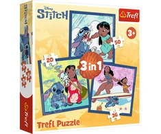 Dėlionė TREFL DISNEY STITCH 3 dėlionių rinkinys