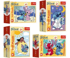 Dėlionė TREFL DISNEY STITCH 4 dėlionių rinkinys „Lilo&amp;Stitch“