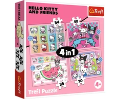 Dėlionė TREFL HELLO KITTY 4 dėlionių rinkinys