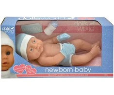 DOLLSWORLD Lėlytė kūdikis, berniukas, 38 cm