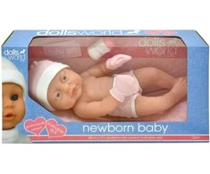 DOLLSWORLD Lėlytė kūdikis, mergaitė, 38 cm