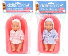DOLLSWORLD Vonelė su lėlyte, 17 cm