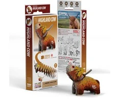 Dėlionė EUGY 3D kartoninis modelis „Aukštikalnių karvė“