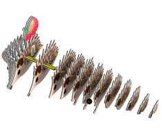 Dėlionė EUGY 3D kartoninis modelis „Ežys“