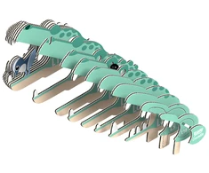 Dėlionė EUGY 3D kartoninis modelis „Krokodilas“