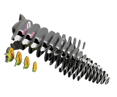 Dėlionė EUGY 3D kartoninis modelis „Meškėnas“